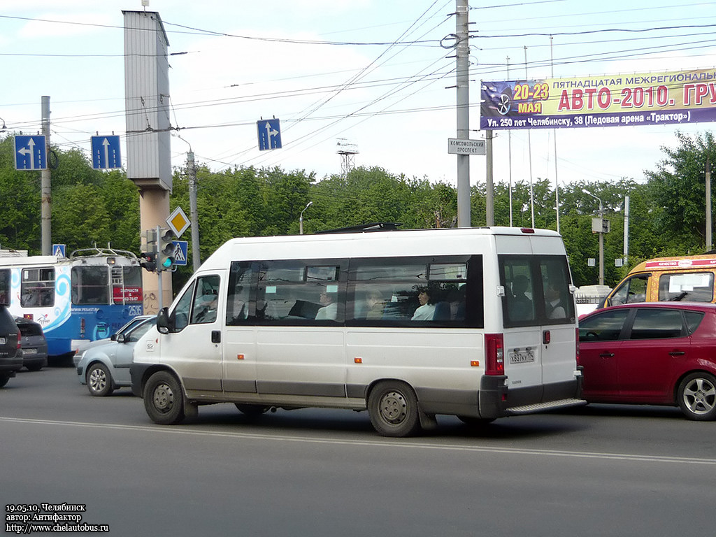 Челябинская область, FIAT Ducato 244 CSMMC-RLL, -RTL № Х 837 КУ 174