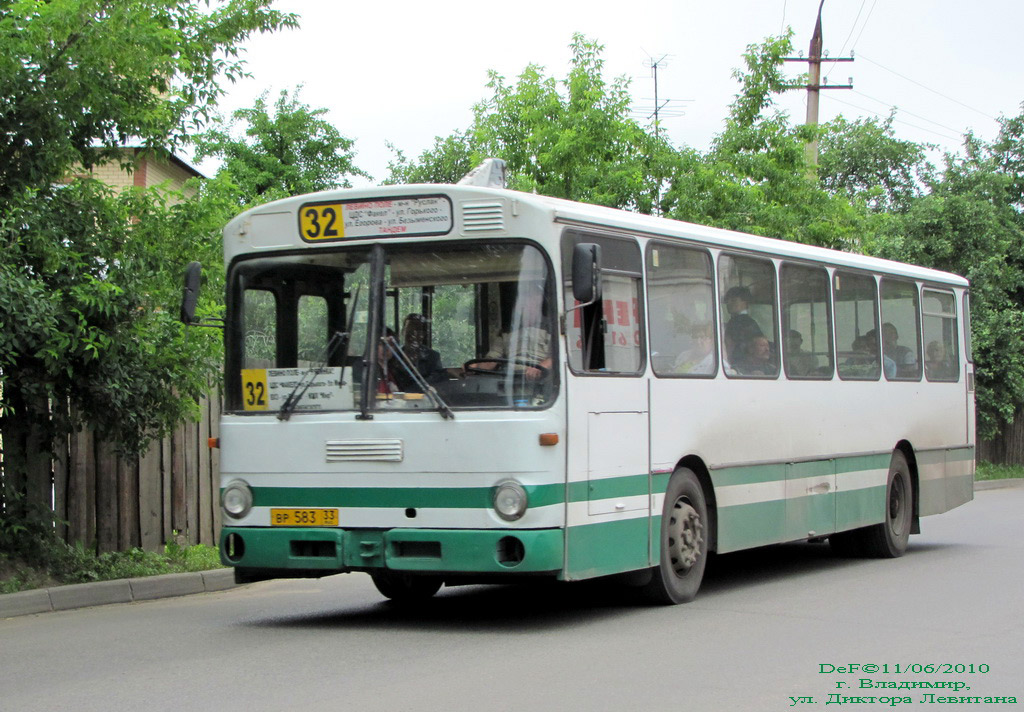 Владимирская область, Mercedes-Benz O305 № ВР 583 33