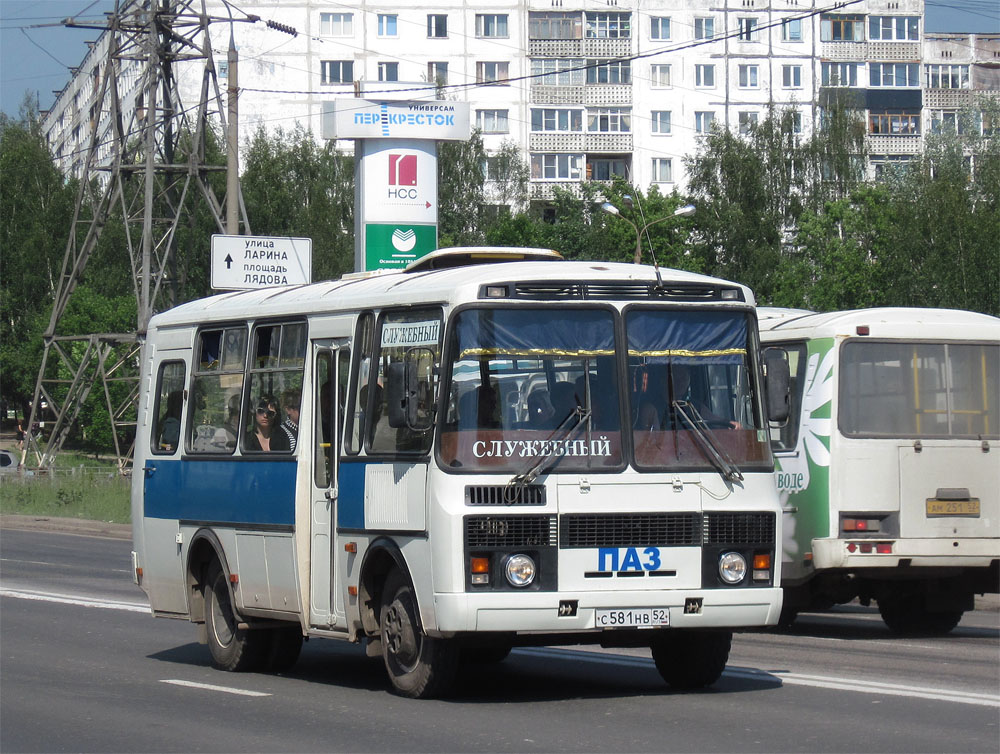 Нижегородская область, ПАЗ-32053 № С 581 НВ 52