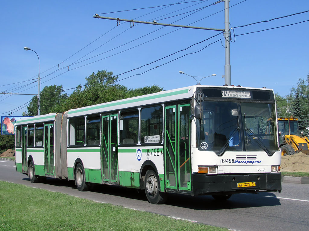 Москва, Ikarus 435.17 № 09498