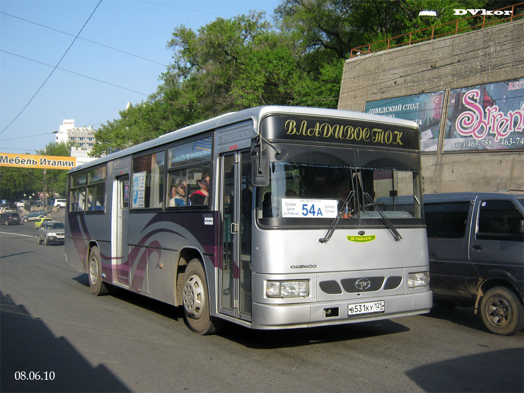 Приморский край, Daewoo BS106 Royal City (Busan) № В 531 КУ 125