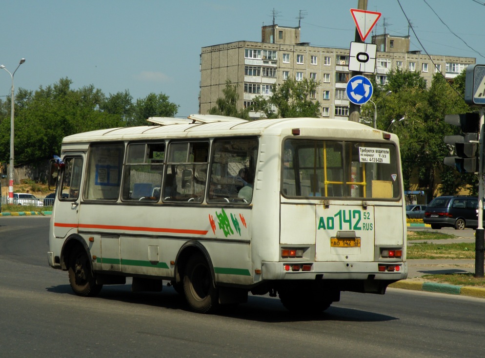 Нижегородская область, ПАЗ-32054 № АО 142 52