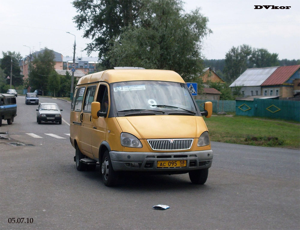 Penza region, GAZ-322132 (XTH, X96) # АС 095 58