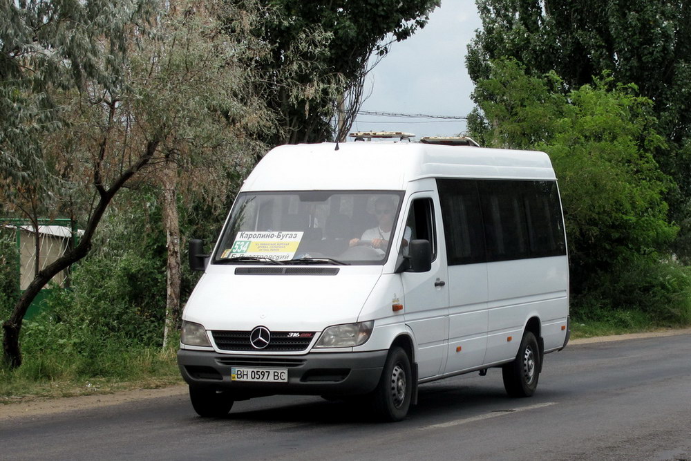 Одесская область, Mercedes-Benz Sprinter W903 316CDI № BH 0597 BC