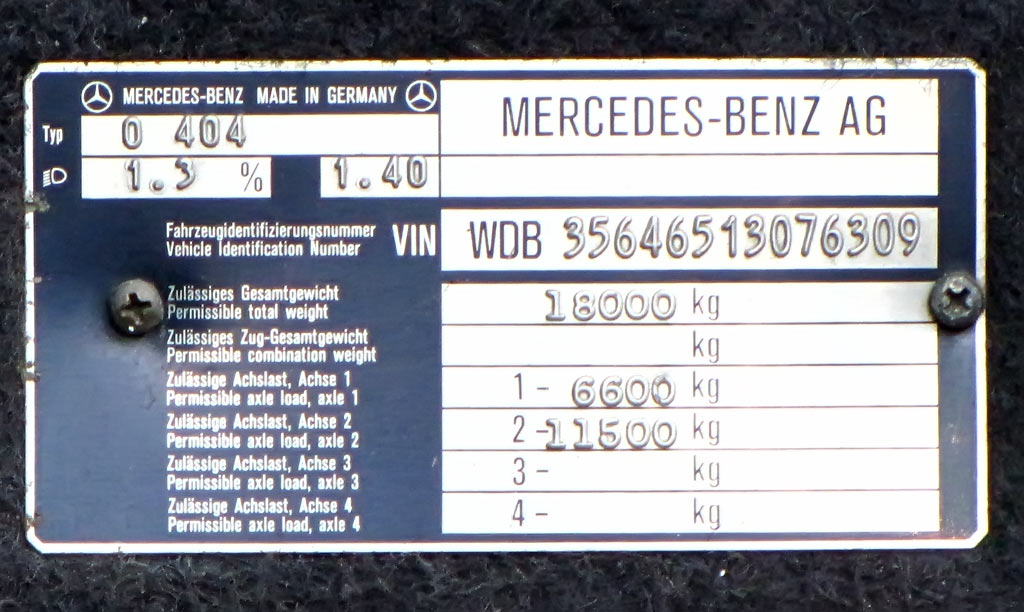 Кабардино-Балкария, Mercedes-Benz O404-15RHD-S № Е 322 ВО 07