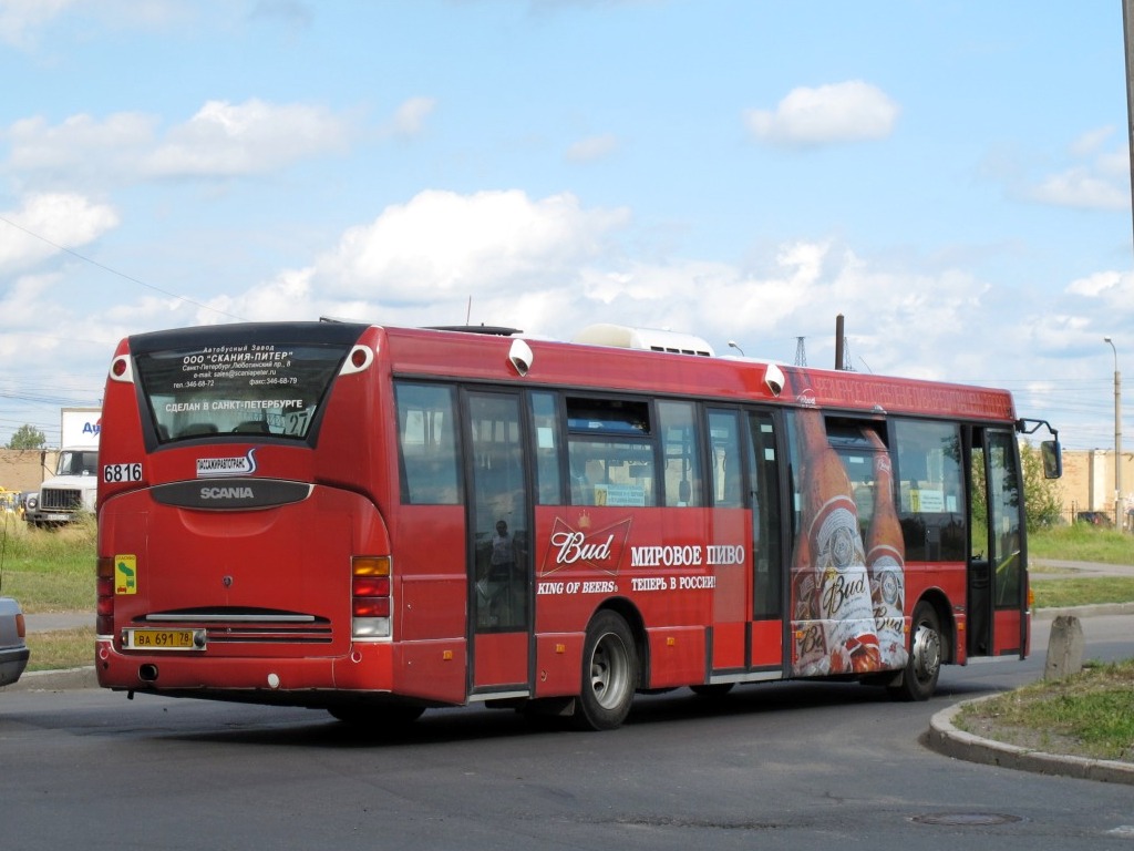 Санкт-Петербург, Scania OmniLink I (Скания-Питер) № 6816