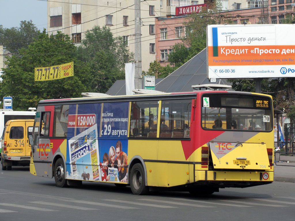 Penza region, Van Hool A600 # АУ 788 58