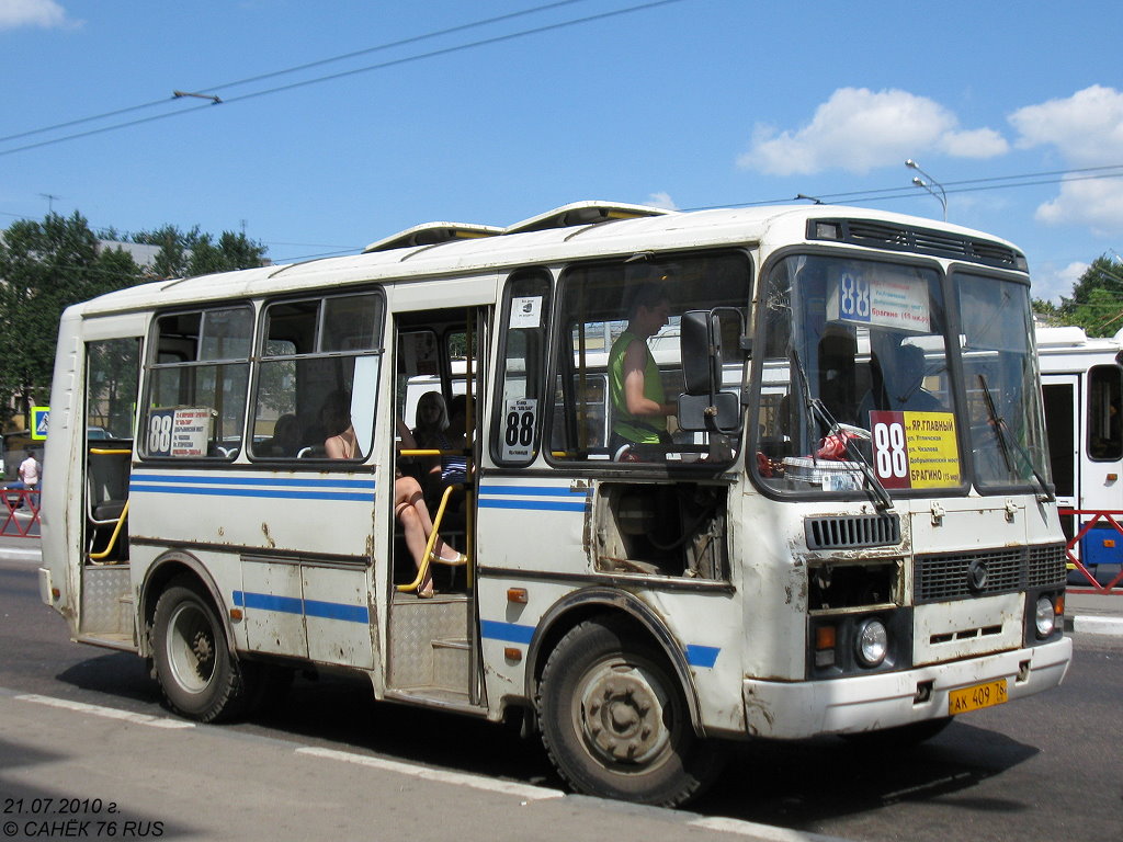 Ярославская область, ПАЗ-32054 № АК 409 76