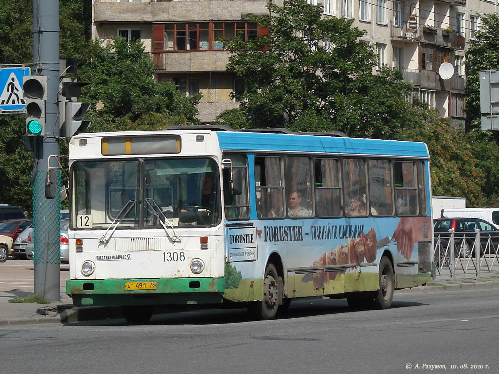 Санкт-Петербург, ЛиАЗ-5256.25 № 1308