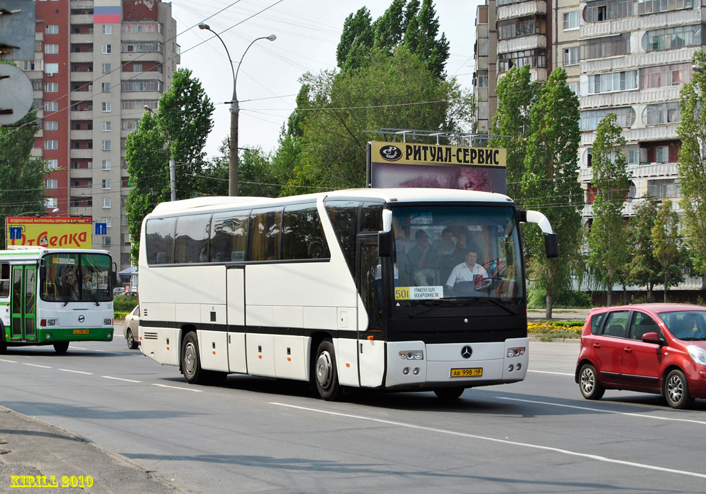 Липецкая область, Mercedes-Benz O350-15RHD Tourismo № АВ 998 48