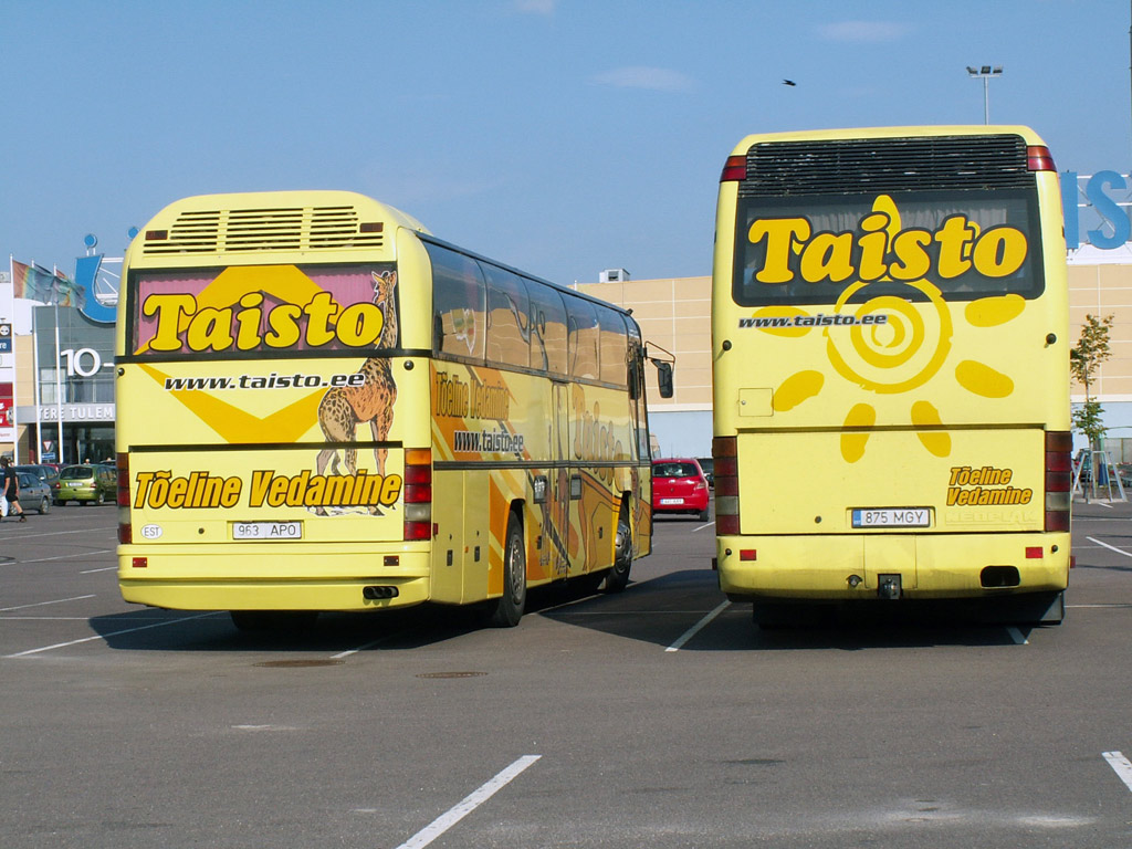 Эстония, Neoplan N216SHD Jetliner № 963 APO; Эстония, Neoplan N316SHD Transliner № 875 MGY