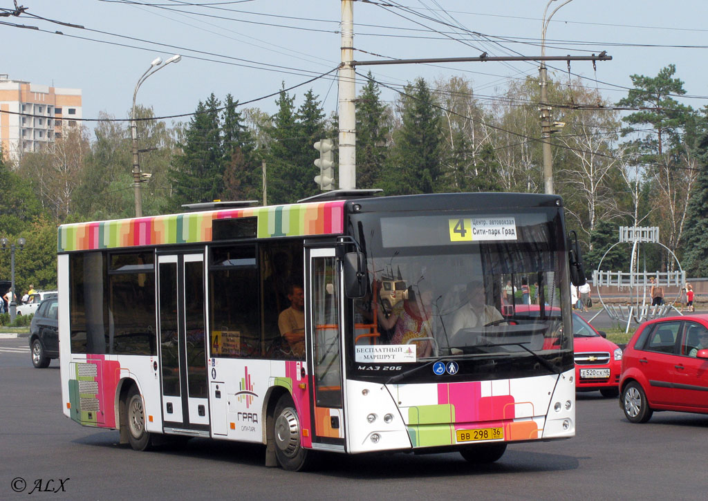 Воронежская область, МАЗ-206.060 № ВВ 298 36