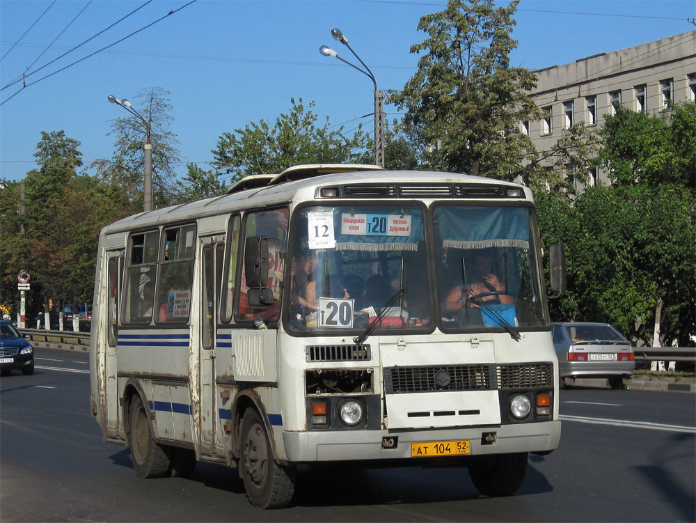 Нижегородская область, ПАЗ-32054 № АТ 104 52