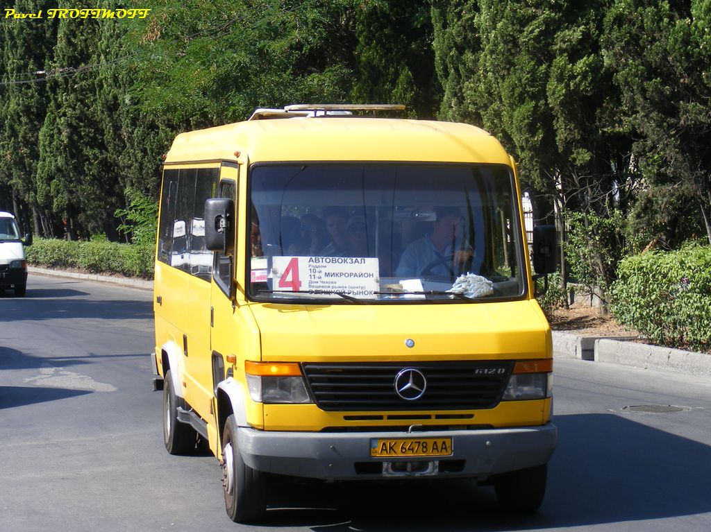 Республика Крым, Mercedes-Benz Vario 612D № AK 6478 AA