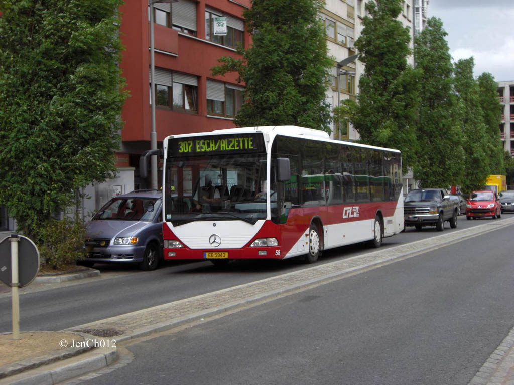 Люксембург, Mercedes-Benz O530Ü Citaro Ü № 58