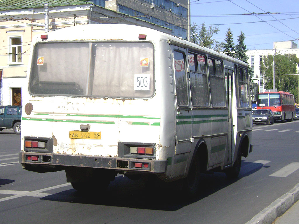 Пензенская область, ПАЗ-3205-110 № АВ 542 58