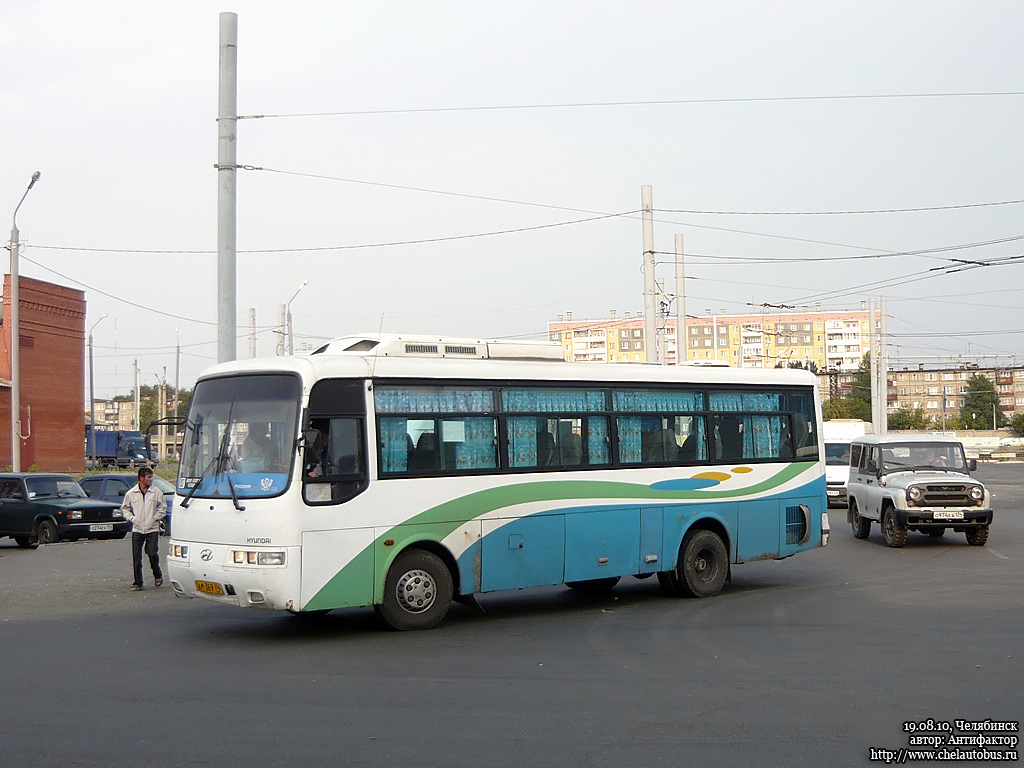 Челябинская область, Hyundai AeroTown № АМ 369 74