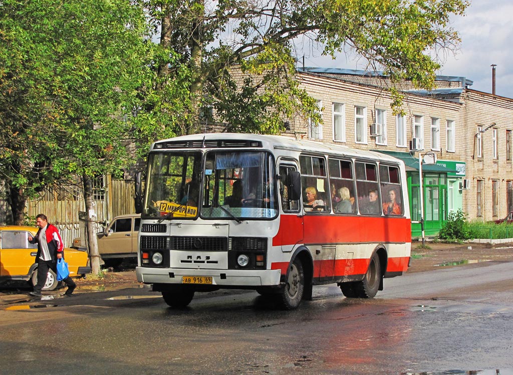 Тверская область, ПАЗ-3205 (00) № АВ 916 69