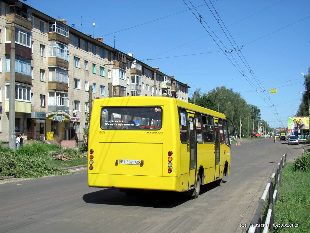 Полтавская область, Богдан А09202 № BI 8541 AO