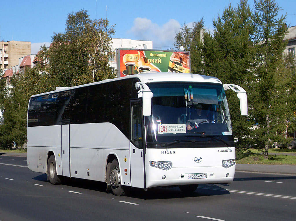 Архангельская область, Higer KLQ6119TQ № К 555 АМ 29