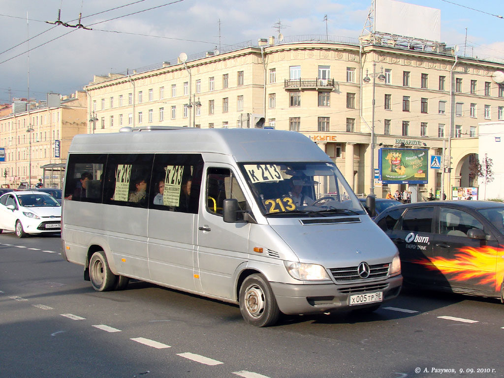 Санкт-Петербург, Mercedes-Benz Sprinter W903 313CDI № Х 005 ТР 98