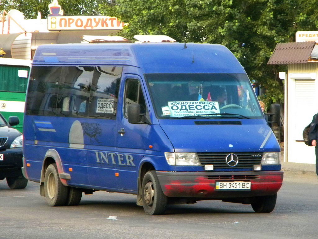 Одесская область, Mercedes-Benz Sprinter W904 412D № BH 3451 BC