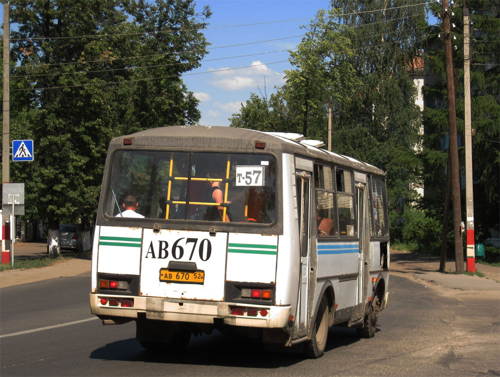 Нижегородская область, ПАЗ-32054 № АВ 670 52