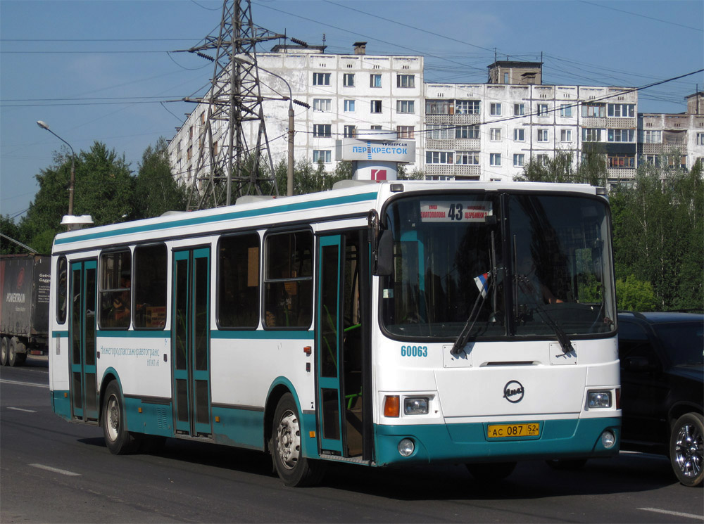 Нижегородская область, ЛиАЗ-5293.00 № 60063