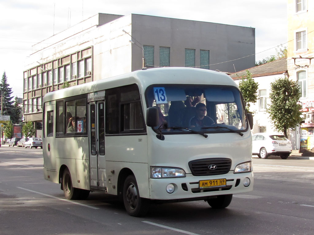 Тверская область, Hyundai County SWB C08 (РЗГА) № АМ 911 69