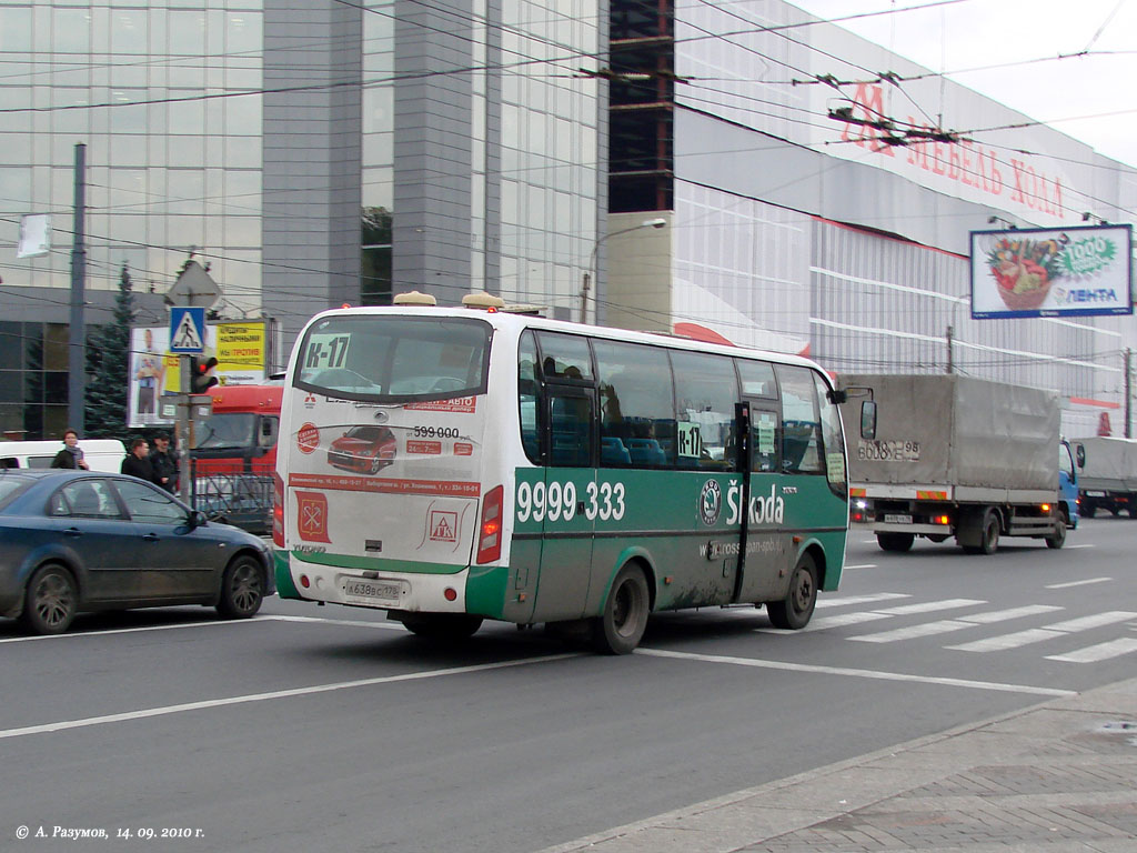 Санкт-Петербург, Yutong ZK6737D № А 638 ВС 178