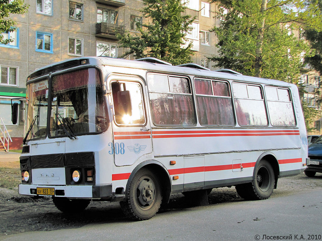 Омская область, ПАЗ-3205-110 № 308