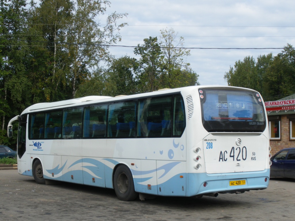 Новгородская область, Golden Dragon XML6121E1G № 208