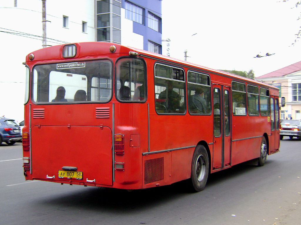 Пензенская область, Mercedes-Benz O305 № АУ 807 58