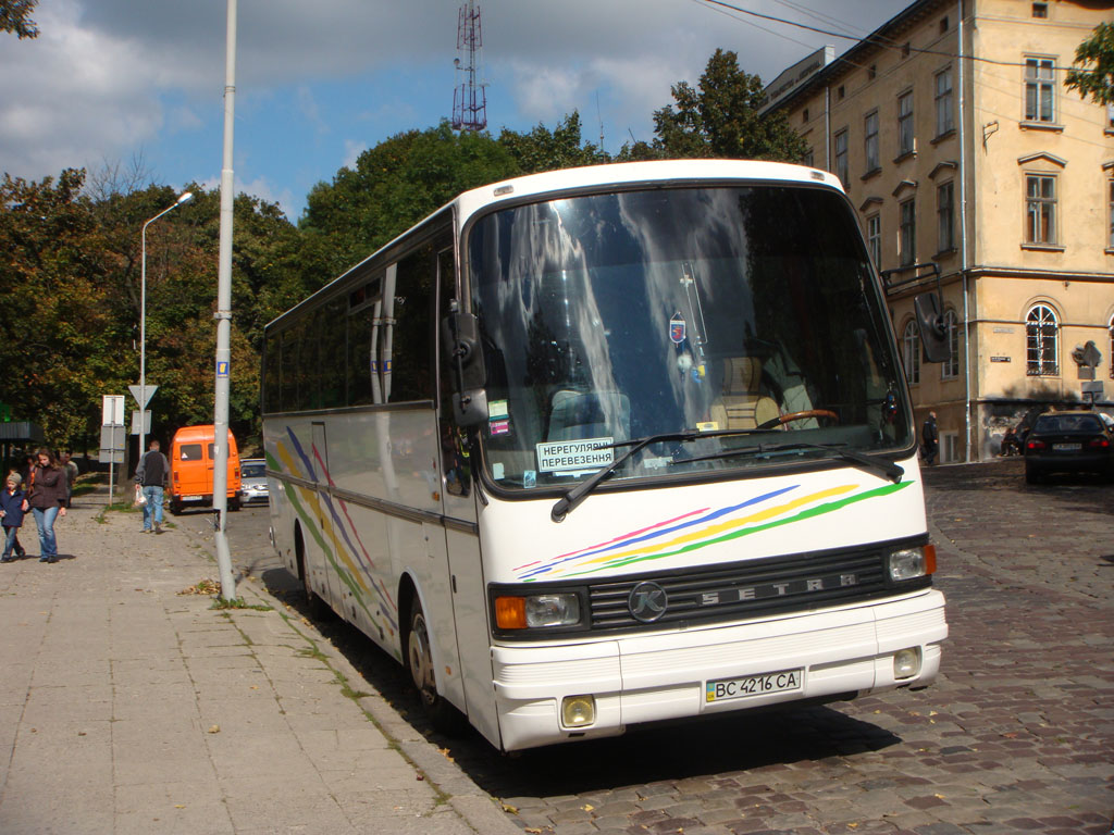 Lvov region, Setra S215HD (Spain) Nr. BC 4216 CA