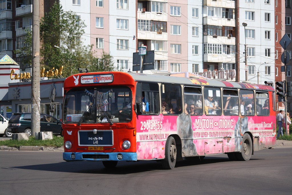Region Krasnojarsk, MAN 192 SL200 Nr. АМ 967 24
