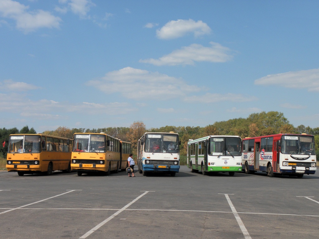 Рязанская область, Ikarus 280.03 № 1046; Рязанская область, Ikarus 280.02 № 0513; Рязанская область, ЛиАЗ-5256.26 № 0441; Рязанская область — Разные фотографии