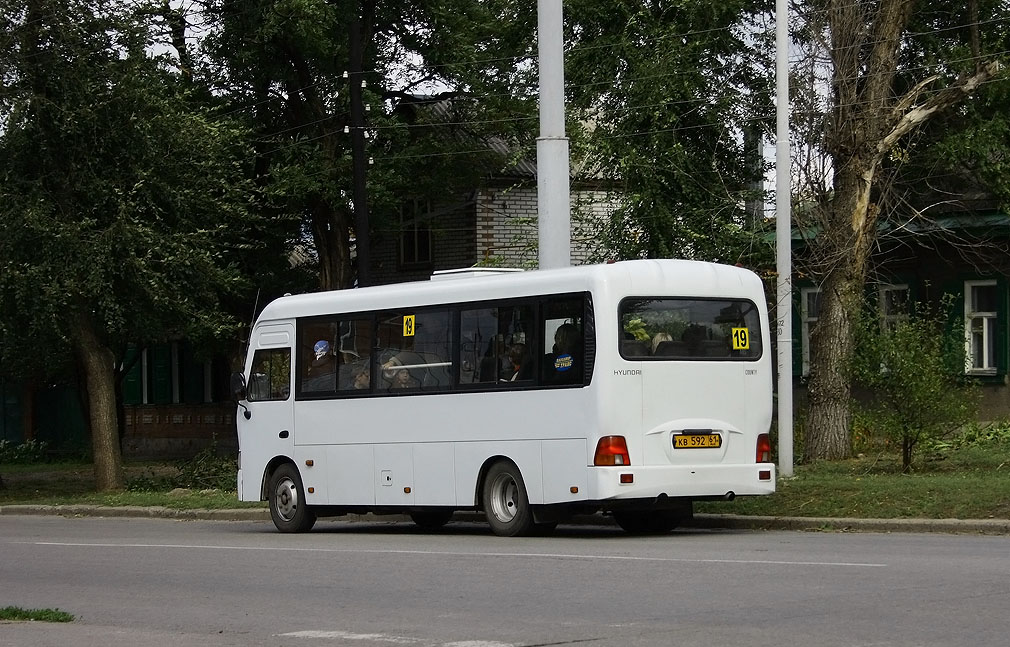 Ростовская область, Hyundai County LWB C11 (ТагАЗ) № КВ 592 61