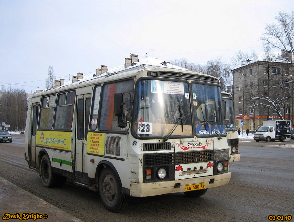 Нижегородская область, ПАЗ-32054 № АВ 480 52