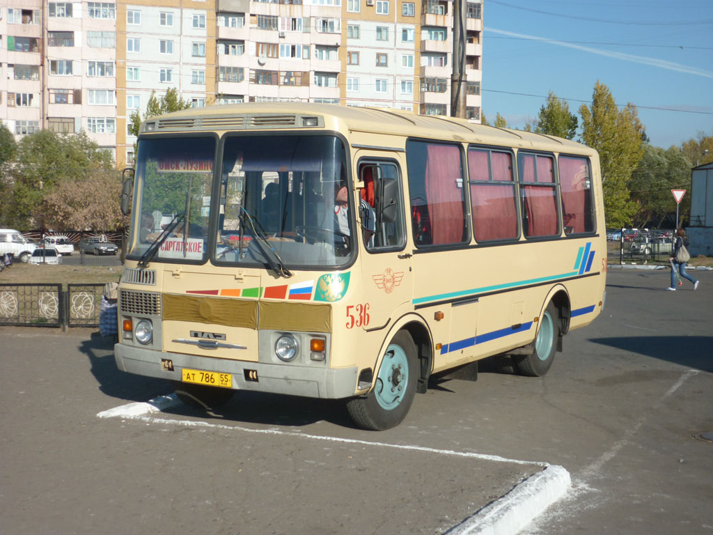 Омская область, ПАЗ-32053 № 536