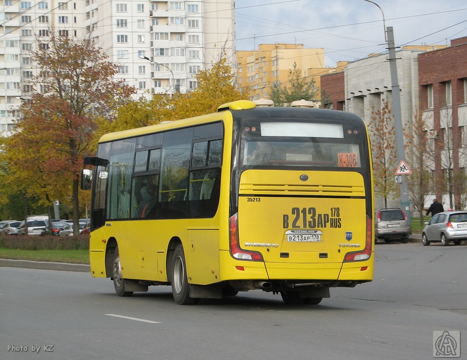 Санкт-Петербург, Yutong ZK6852HG № В 213 АР 178