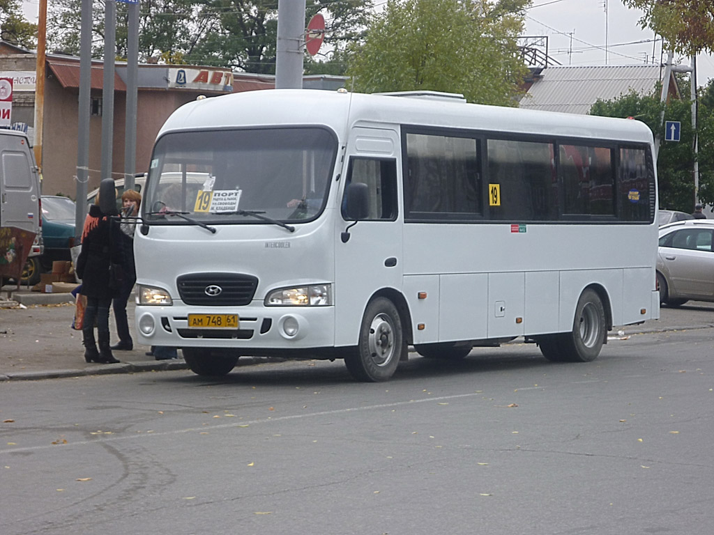 Ростовская область, Hyundai County LWB C11 (ТагАЗ) № АМ 748 61