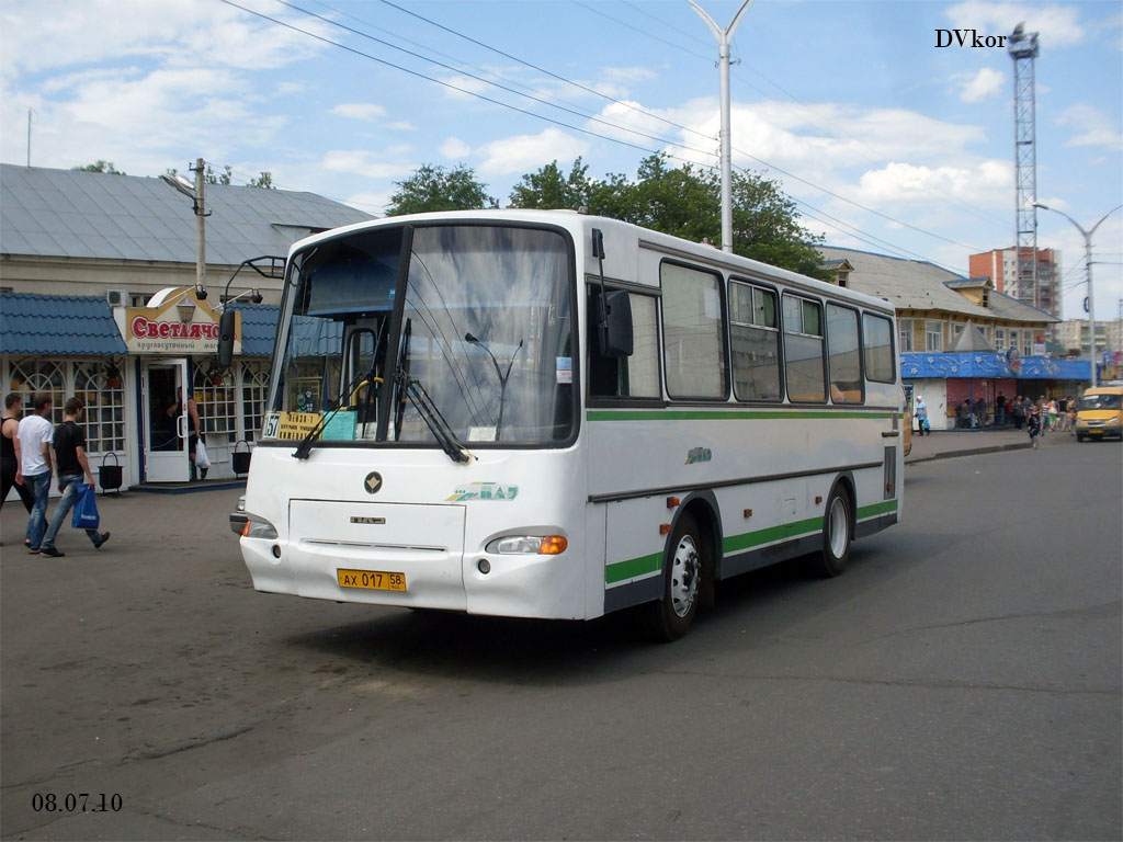 Пензенская область, ПАЗ-4230-03 № АХ 017 58