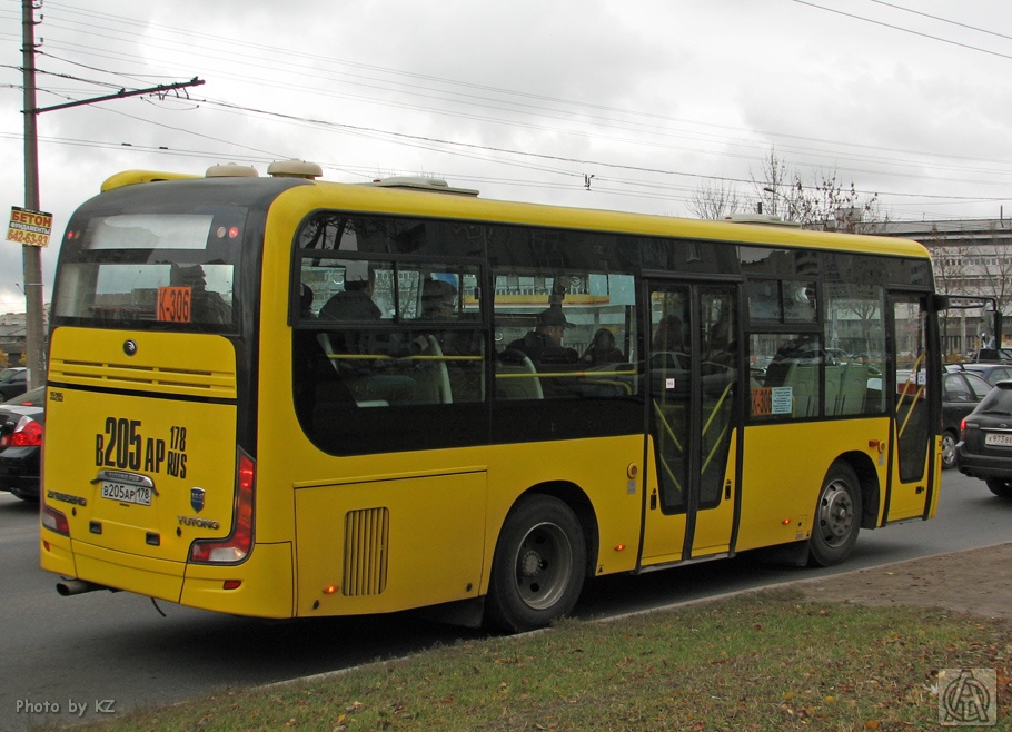 Санкт-Петербург, Yutong ZK6852HG № В 205 АР 178