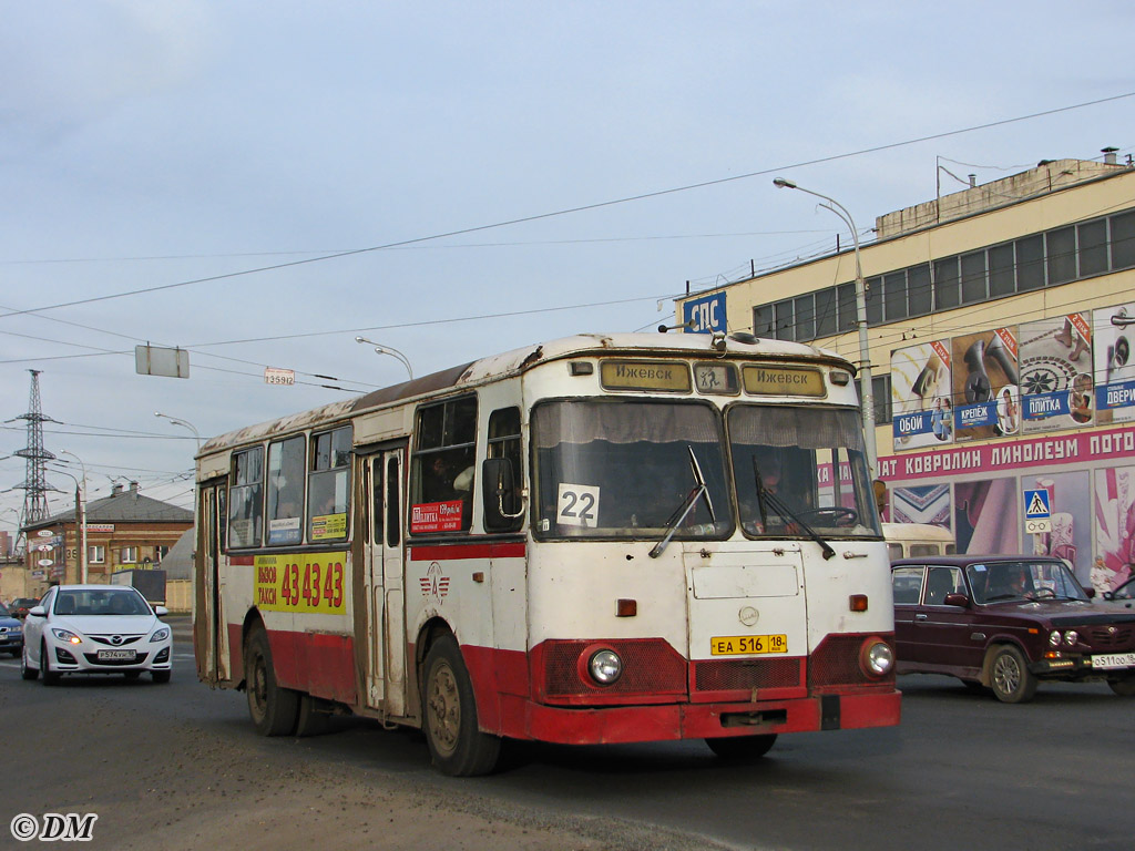 Удмуртия, ЛиАЗ-677М (БАРЗ) № ЕА 516 18