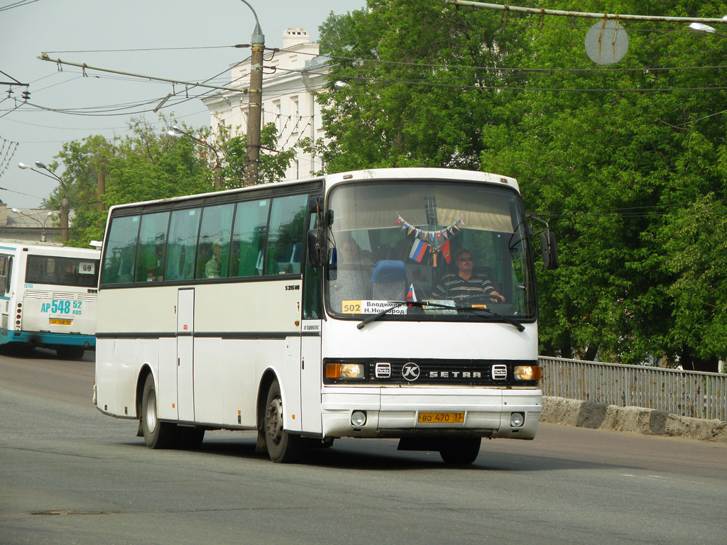 Владимирская область, Setra S215HD № ВО 470 33