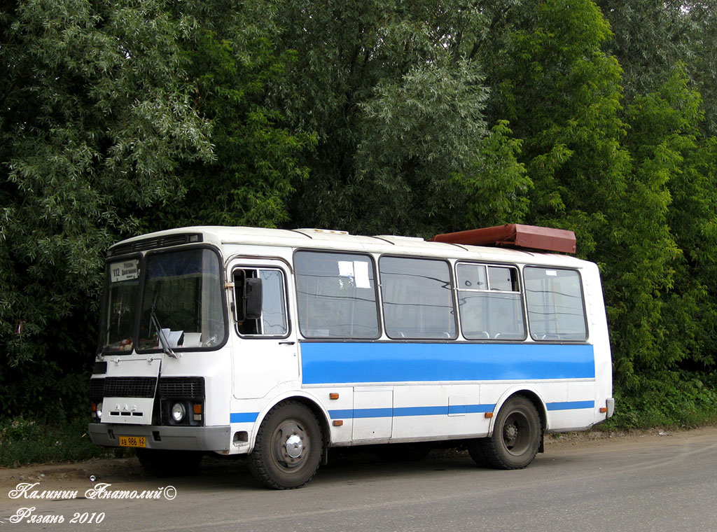 Рязанская область, ПАЗ-32054 № АВ 986 62