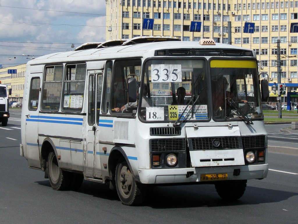 Санкт-Петербург, ПАЗ-32053 № АВ 205 78