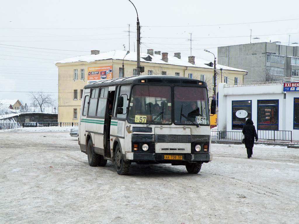 Нижегородская область, ПАЗ-32053 № АА 738 52