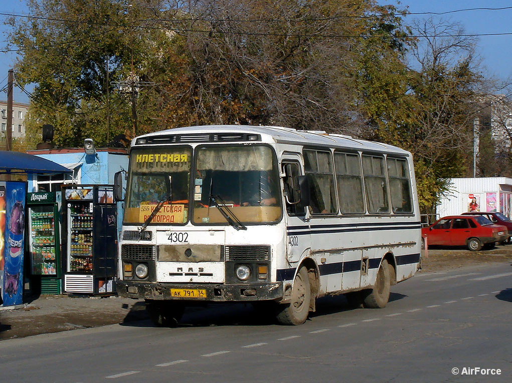 Волгоградская область, ПАЗ-32051-110 № 4302