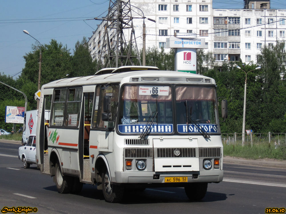 Нижегородская область, ПАЗ-32054 № АС 596 52